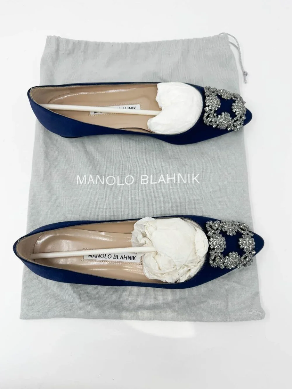 Manolo Blahnik Navy Blue